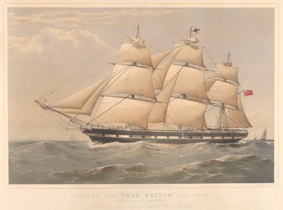 Buque Clipper True Briton 1100 Toneladas, de Thomas Goldsworth Dutton