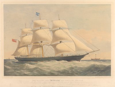 El Clipper Mirage, 965 toneladas, c.1853-57 (litografía, coloreada) de Thomas Goldsworth Dutton