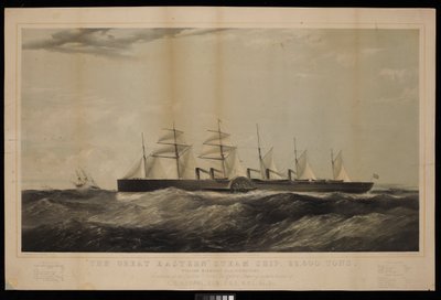 El Gran Barco de Vapor del Este... William, Harrison, Esq, Comandante, Construido para la Eastern Steam Navigation Company bajo la dirección de I K Brunel... de Thomas Goldsworth Dutton