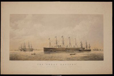 The Great Eastern, leaving Sheerness with the Atlantic Telegraph Cable on Board Junio de 1866 (litografía, tintada) de Thomas Goldsworth Dutton