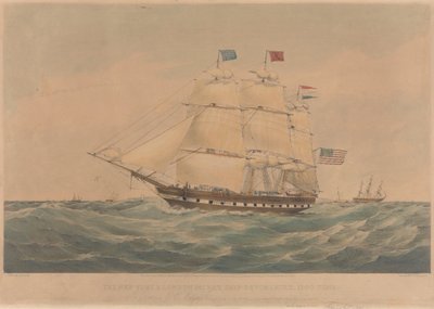 Barco de carga "Devonshire" de 1300 toneladas entre Nueva York y Londres de Thomas Goldsworth Dutton