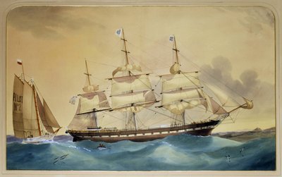 El velero clíper "Walmer Castle de Thomas Goldsworth Dutton