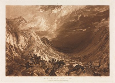 Liber Studorium: Ben Arthur, Escocia, c. 1818 de Thomas Guff Lupton
