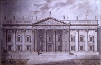 Proyecto para una Casa del Senado, Londres de Thomas Hardwick