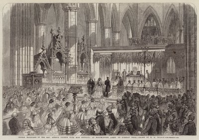 Matrimonio coral del reverendo Arthur Thynne con la señorita Kendall, en la Abadía de Westminster el martes de la semana de Thomas Harrington Wilson