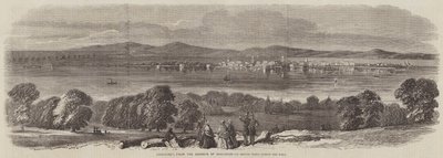 Cronstadt, desde los jardines de Orenbaum de Thomas Harrington Wilson