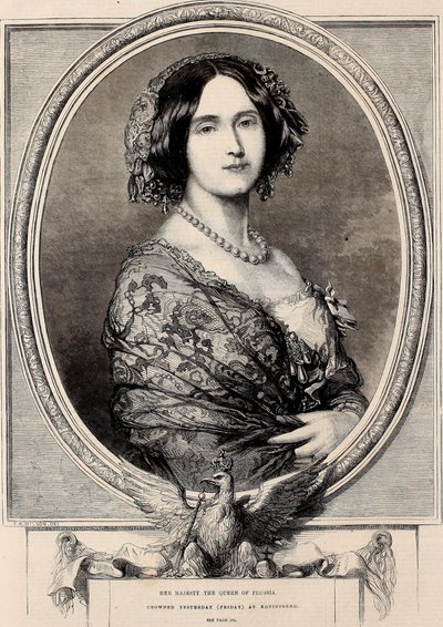Su Majestad la Reina de Prusia, coronada ayer (viernes) en Konigsberg. de Thomas Harrington Wilson