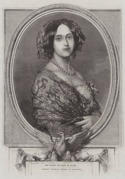 Su Majestad la Reina de Prusia, Coronada Ayer (Viernes) en Königsberg de Thomas Harrington Wilson