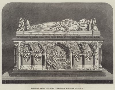 Monumento al difunto Lord Lyttelton en la Catedral de Worcester de Thomas Harrington Wilson