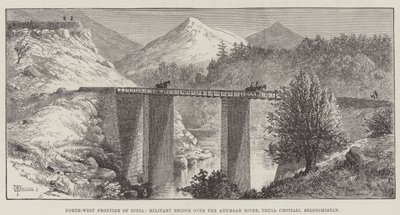 Frontera noroeste de India, puente militar sobre el río Anumbar, Thull Chotiali, Beluchistán de Thomas Harrington Wilson