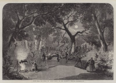Escena de la Ópera de Robin Hood, en el Teatro de Su Majestad de Thomas Harrington Wilson