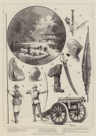 Bocetos en la Exposición Militar Real, Chelsea de Thomas Harrington Wilson