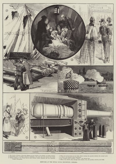 Bocetos en la Exposición Naval Real, Chelsea de Thomas Harrington Wilson