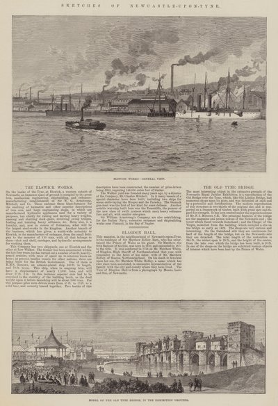 Bocetos de Newcastle-upon-Tyne de Thomas Harrington Wilson