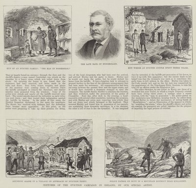Bocetos de la campaña de desalojo en Irlanda de Thomas Harrington Wilson