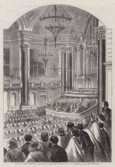 Velada de la Asociación Cooperativa Providente de Liverpool en el Salón de San Jorge de Thomas Harrington Wilson