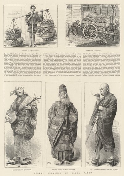 Bocetos callejeros en Tokio, Japón de Thomas Harrington Wilson