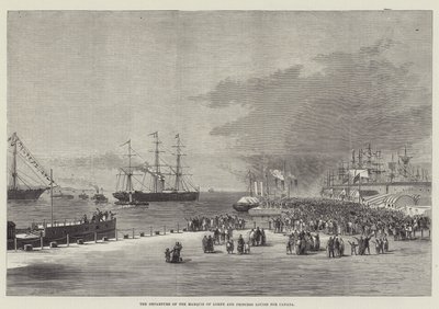 La partida del marqués de Lorne y la princesa Louise hacia Canadá de Thomas Harrington Wilson