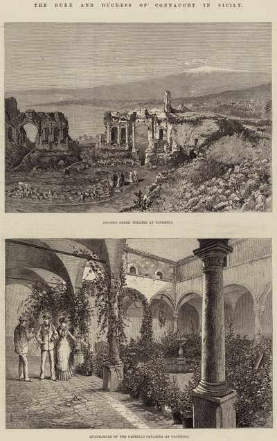 El Duque y la Duquesa de Connaught en Sicilia de Thomas Harrington Wilson
