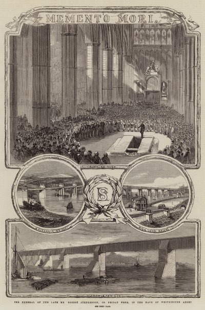 El Funeral del Difunto Sr. Robert Stephenson, el viernes pasado, en la Nave de la Abadía de Westminster de Thomas Harrington Wilson