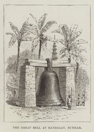 La Gran Campana en Mandalay, Birmania de Thomas Harrington Wilson