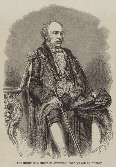 El Muy Honorable Richard Atkinson, Alcalde de Dublín de Thomas Harrington Wilson