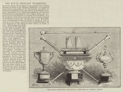 La Exposición Militar Real, Trofeos en Gordon House de Thomas Harrington Wilson