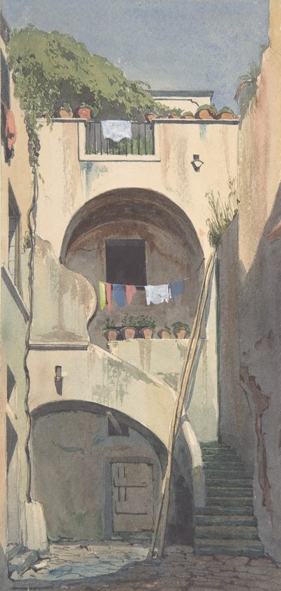 Una casa en Sorrento, mediados del siglo XIX de Thomas Hartley Cromek