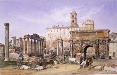 Campo Vaccino en Roma de Thomas Hartley Cromek
