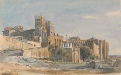 Catedral y Palacio de los Papas, Aviñón de Thomas Hartley Cromek