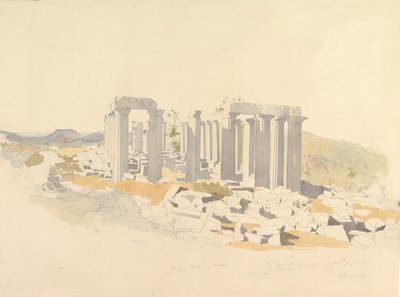 El Templo de Apolo en Bassae, 1843 de Thomas Hartley Cromek
