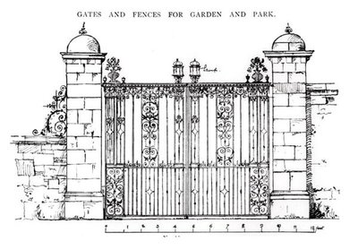 Puertas y cercas para jardín y parque, de 