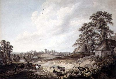 Una Vista en Suffolk de Thomas Hearne