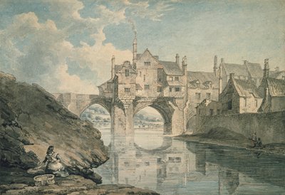 Puente Elvet, Durham, siglo XVIII de Thomas Hearne