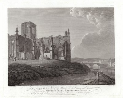 Iglesia Prioral en Haddington de Thomas Hearne