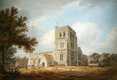 La iglesia parroquial de San Martín, Herne, Kent de Thomas Hearne