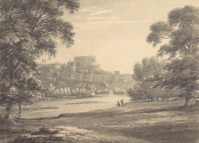 El castillo de Windsor desde los campos de juego de Eton de Thomas Hearne