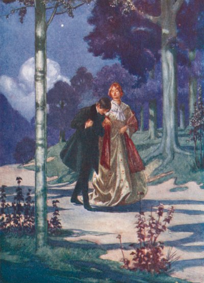 Edvard Grieg: Wood-Wandering (litografía en color) de Thomas Heath Robinson