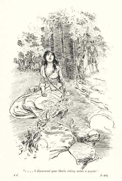 Ilustración para Un viaje sentimental de Laurence Sterne (litografía) de Thomas Heath Robinson