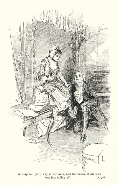 Ilustración para Un viaje sentimental de Laurence Sterne (litografía) de Thomas Heath Robinson