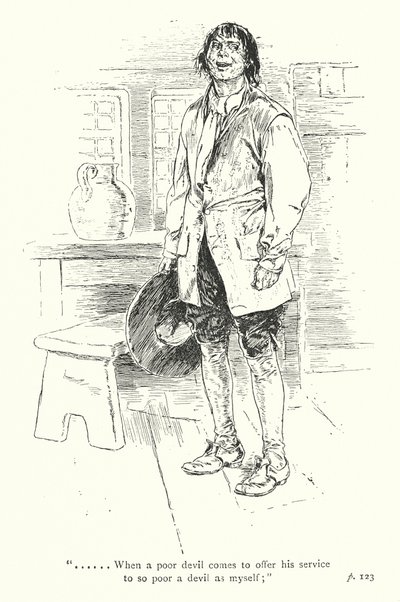 Ilustración para Un viaje sentimental de Laurence Sterne (litografía) de Thomas Heath Robinson