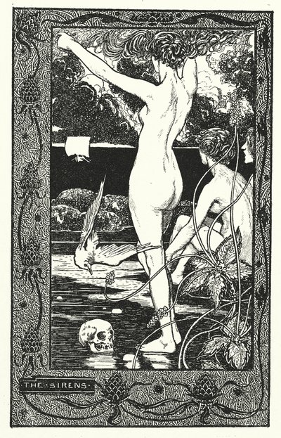 Las sirenas (litografía) de Thomas Heath Robinson
