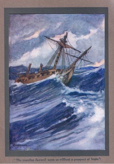 La mañana amaneció sin una perspectiva de esperanza (litografía en color) de Thomas Heath Robinson