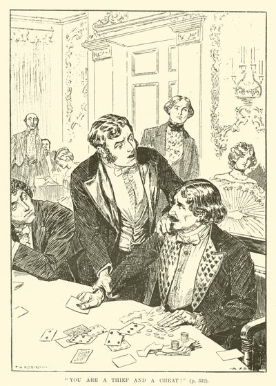 ¡Eres un ladrón y un tramposo! (grabado) de Thomas Heath Robinson