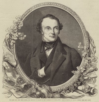 El Muy Honorable Lord John Russell, MP, Ministro de Inglaterra en la Conferencia de Viena, 1855 de Thomas Heathfield Carrick