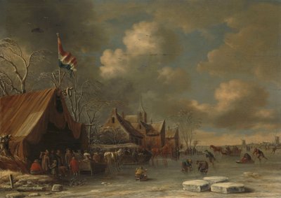 Disfrutando del hielo, 1677 de Thomas Heeremans