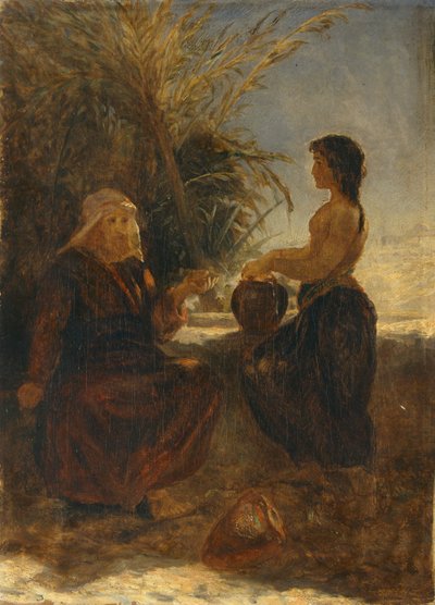 Cristo y la Mujer de Samaria, 1854-1915 de Thomas Henry Thomas