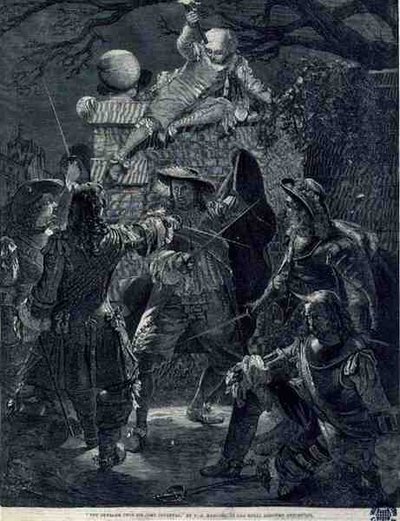 El Ultraje a Sir John Coventry (d.1682), 21 de diciembre de 1670 (grabado) de Thomas Herbert (after) Maguire