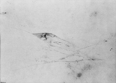 Vista de la montaña [Catskills] del cuaderno de bocetos, ca. 1860-ca. 1864 de Thomas Hewes Hinckley
