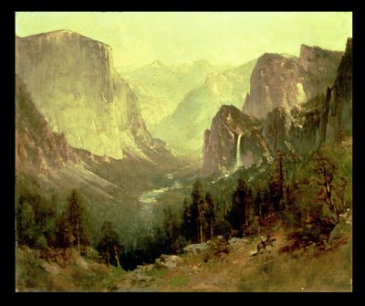 Caza en Yosemite, 1890 de Thomas Hill